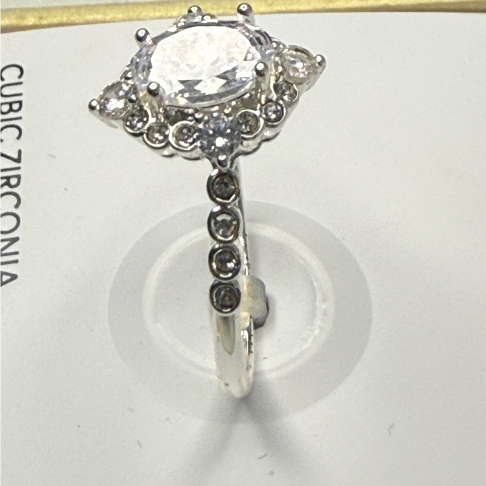 Charter Club Silver Cubic Zirconia Ring - Picture 4 of 6